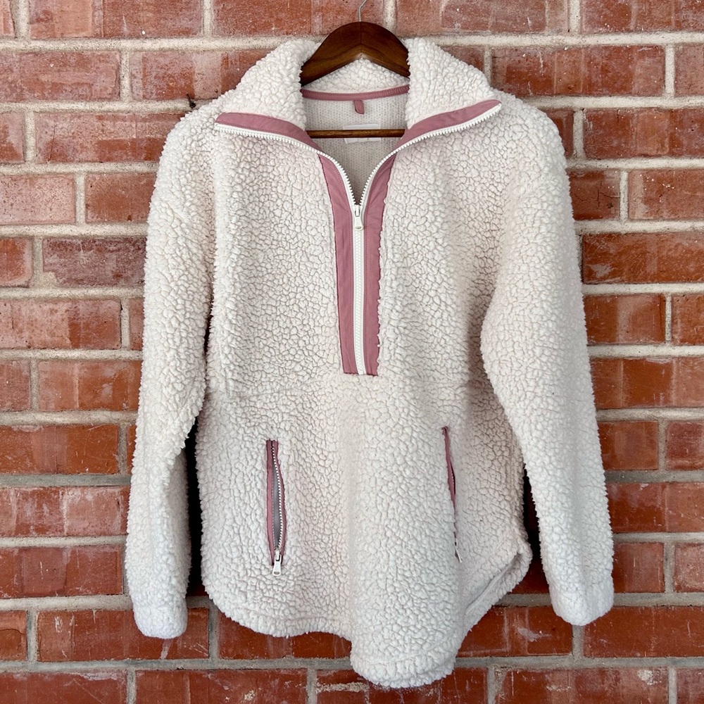 XS Lou & Grey Cream Sherpa with Mauve Details